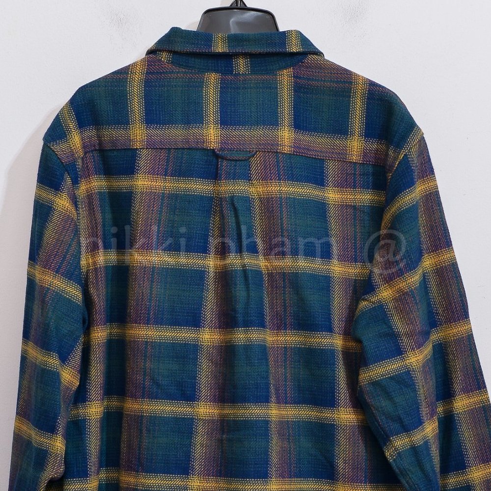 Orvis Men’s Flannel Shirt  IN GREEN - Picture 5 of 7